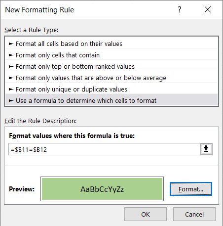 So erstellen Sie eine Checkliste in Microsoft Excel - Excel Formatting Rule