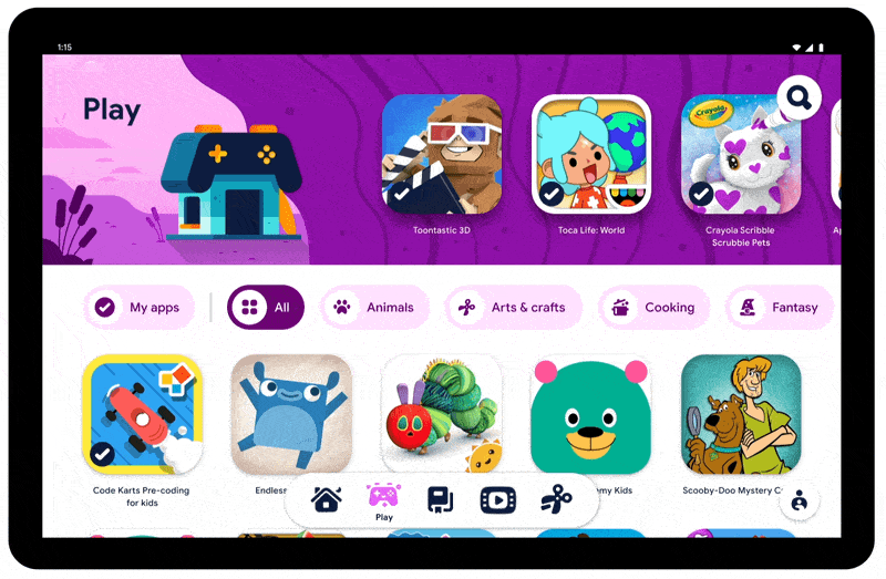 Google kids space - Google annuncia una nuova modalità tablet adatta ai bambini chiamata Kids Space