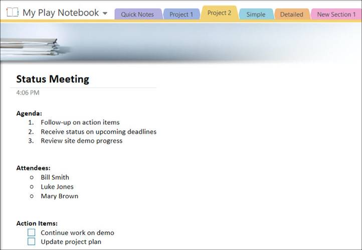 How to Use OneNote Templates for Project Management