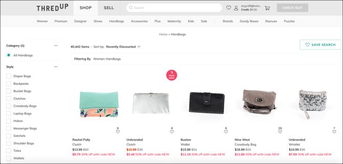 ThredUpHandbags - 7 fantastici negozi dell’usato online per risparmiare una fortuna