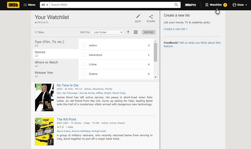 How to Make Your Own Personal Movie Lists: The 7 Best Sites