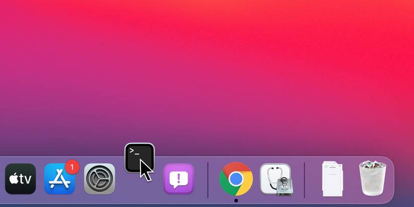 Terminal shortcut in Mac Dock