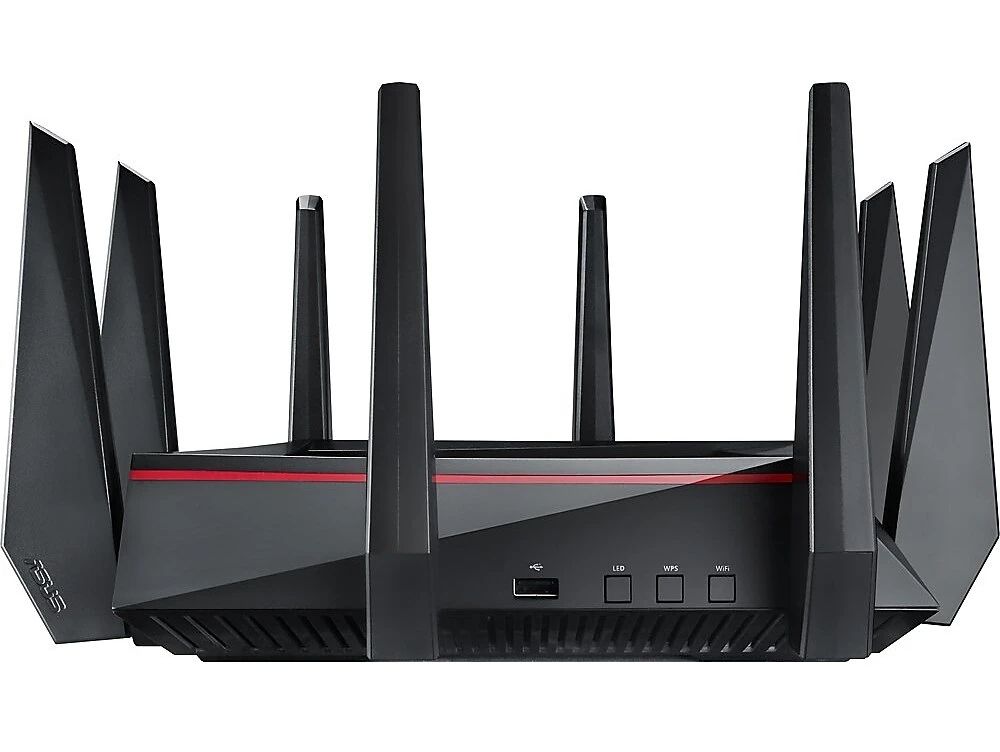 asus rt-ac5300 tri band router front side