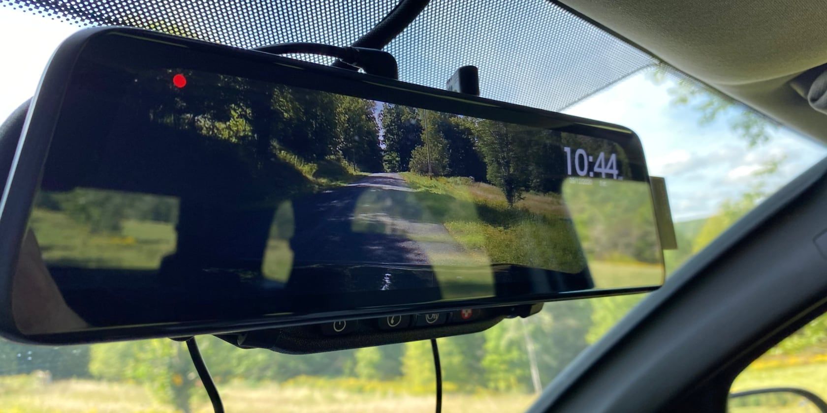 Front view of the dash cam
