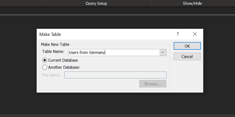 Access Make Table Query Icon How to Run a Query in Microsoft Access