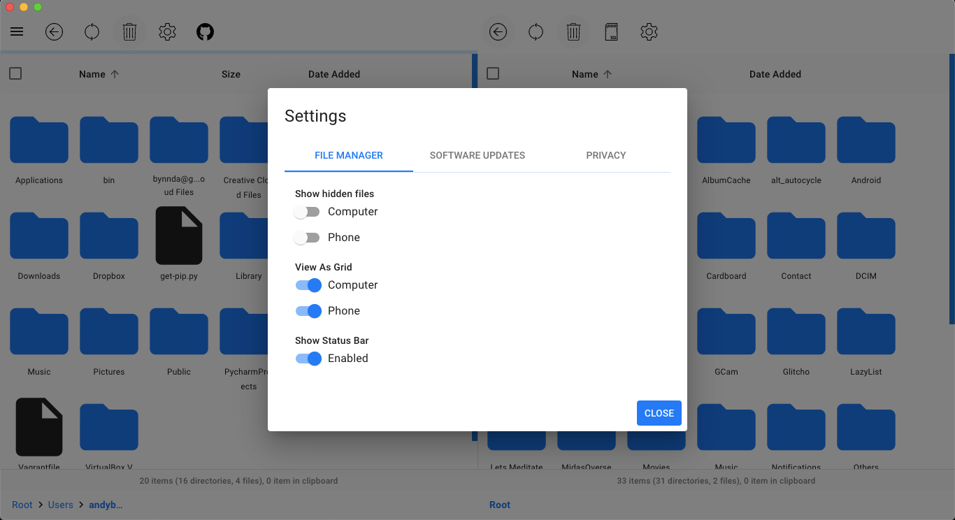 openmtp settings - Come spostare file Mac su Android senza trasferimento file Android