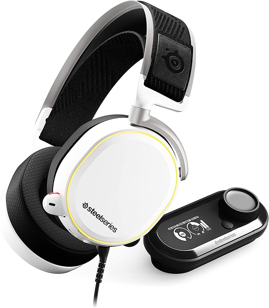 steelseries arctis pro white side with DAC