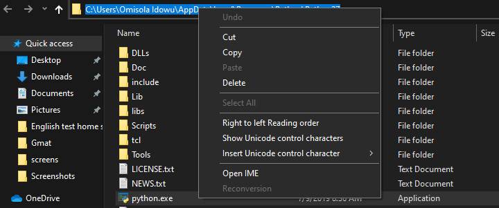 using python from a command window: setting the path... How to Add Python to the Windows PATH variable
