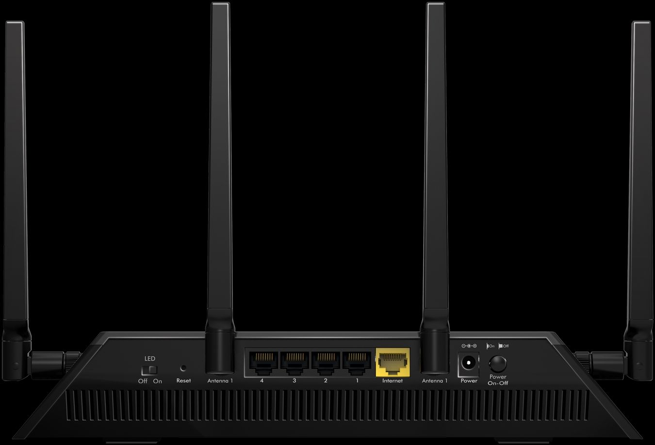 NETGEAR Nighthawk X4S R7800 vpn router back ports