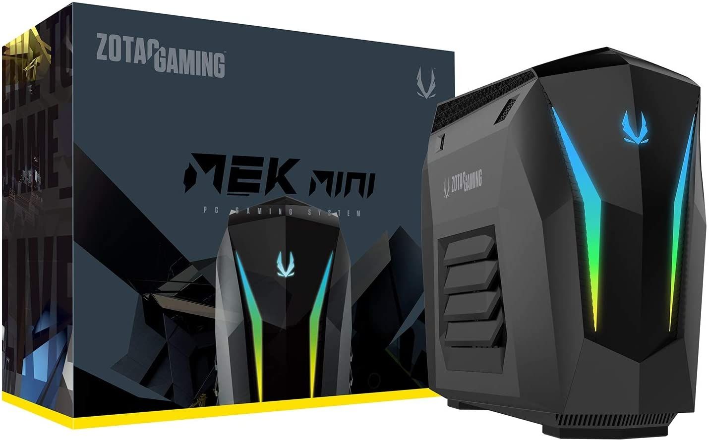 ZOTAC Gaming Mek Mini front and box