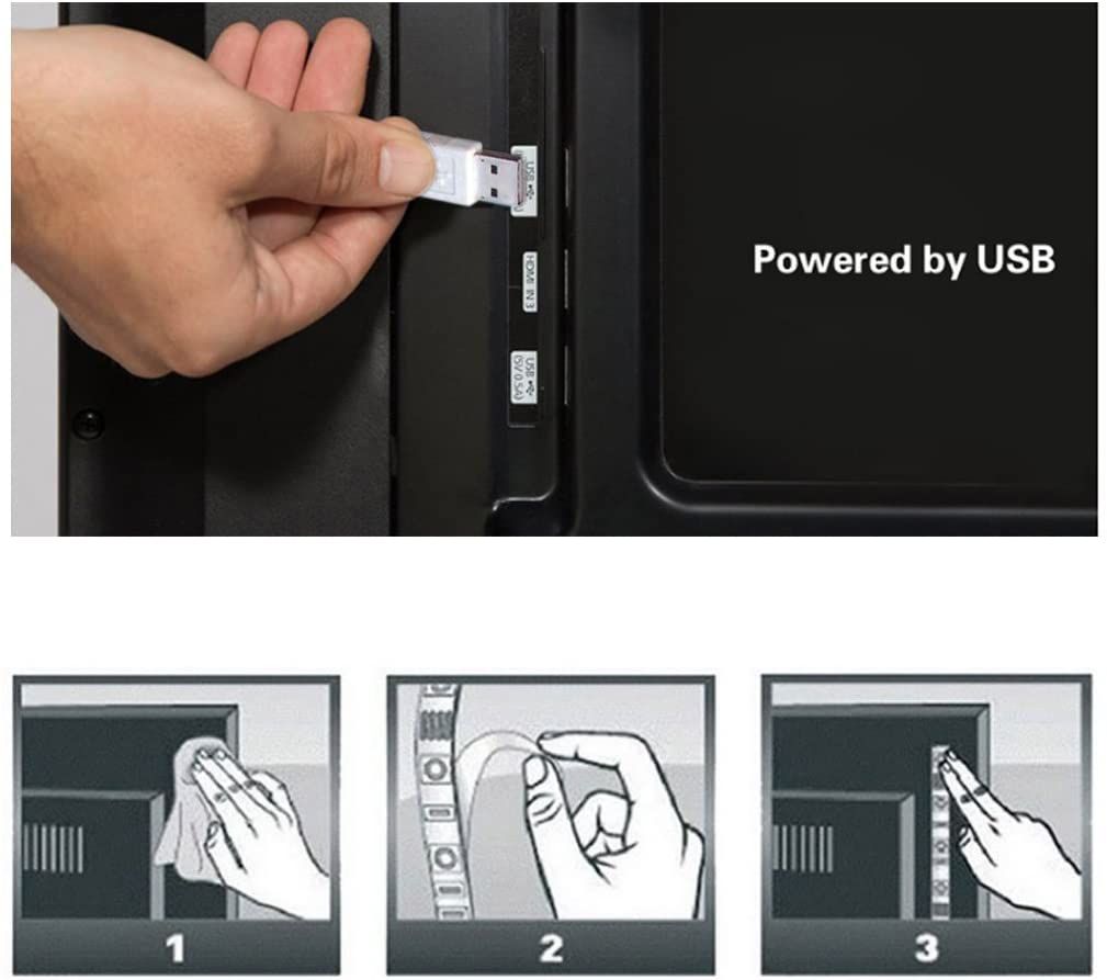 CPLID USB Powered LED نوار چراغ USB