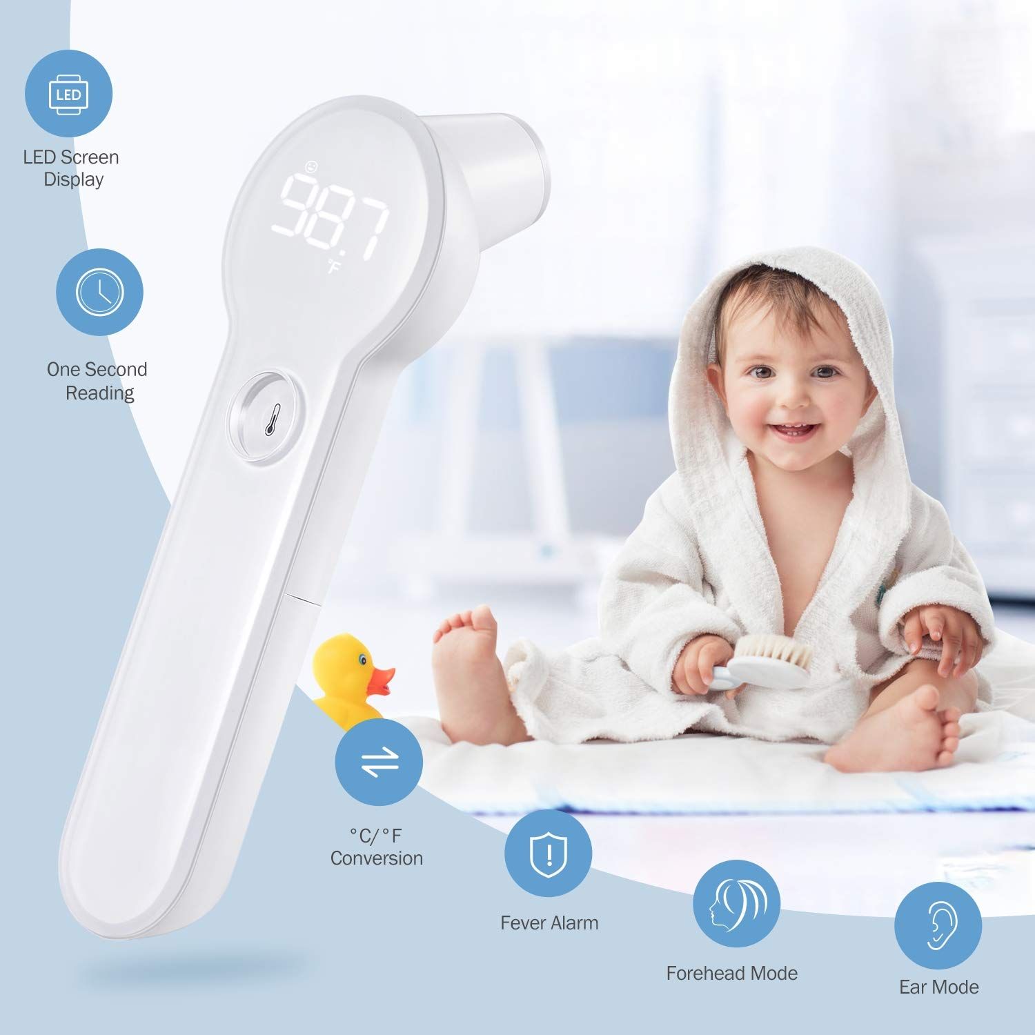 Purea Forehead Thermometer features