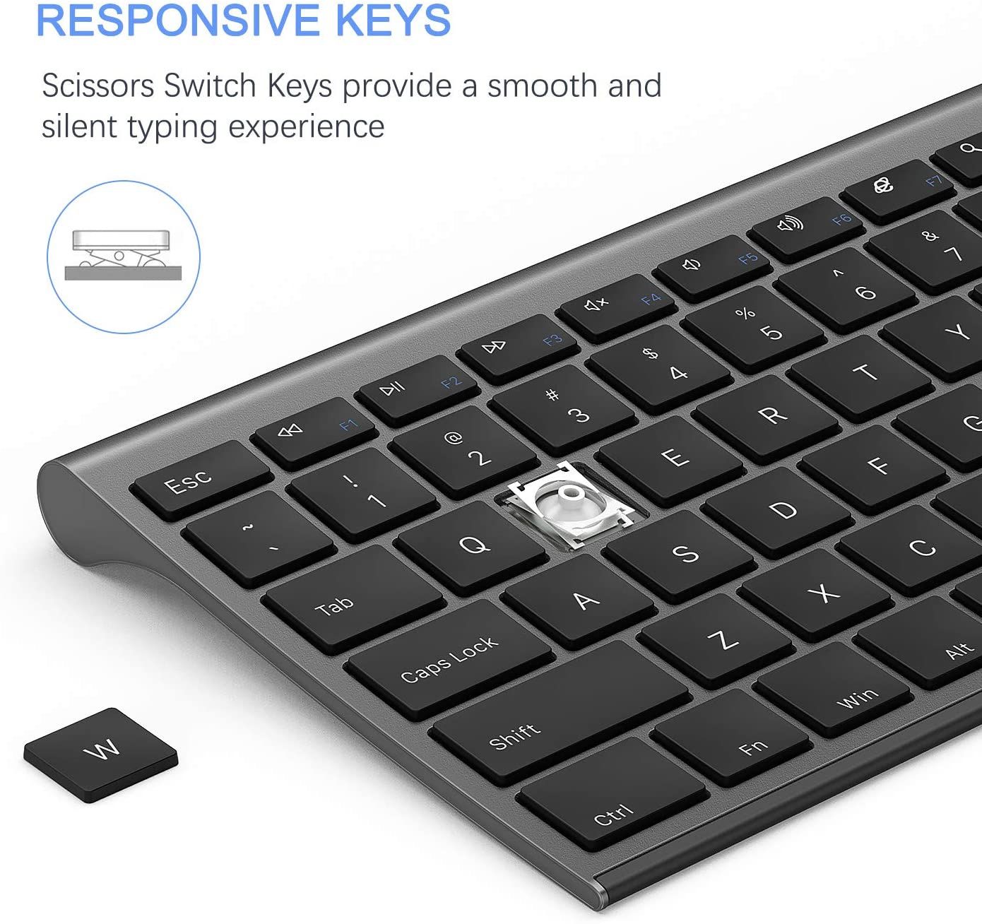 Vssoplor Wireless Keyboard and Mouse keys