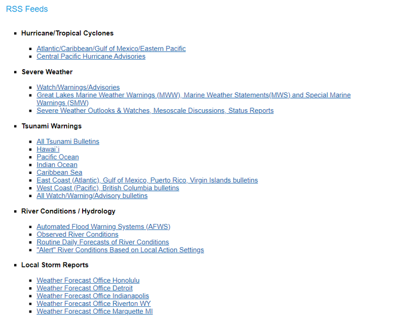 The 7 Best RSS Feeds for Weather Updates
