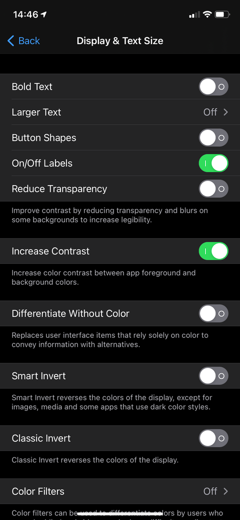 Iphone Ui Color Contrast 12 Useful iPhone Accessibility Features Worth Trying