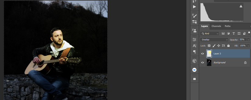 How to Easily Create Lighting Effects in Photoshop Using Overlay Blend Mode