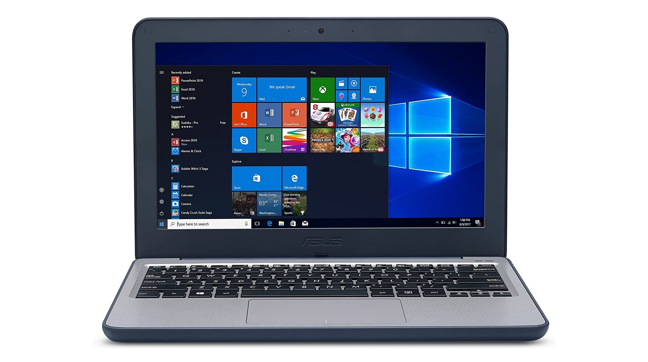 ASUS VivoBook W202NA-YS03 front