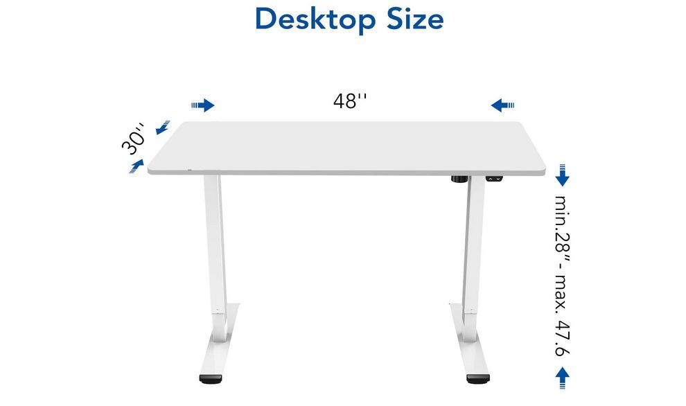 Flexispot Adjustable Standing Desk dimensions