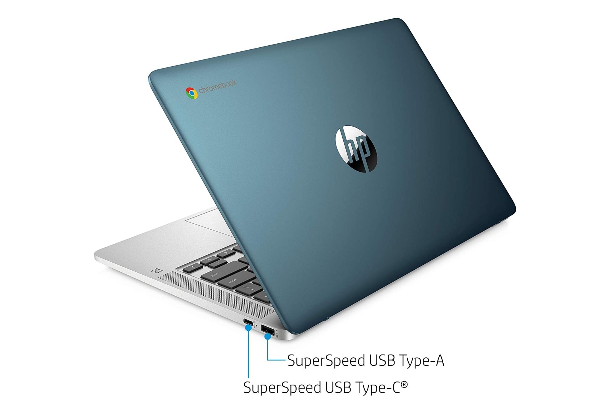 HP Chromebook 14a-na0020nr side ports