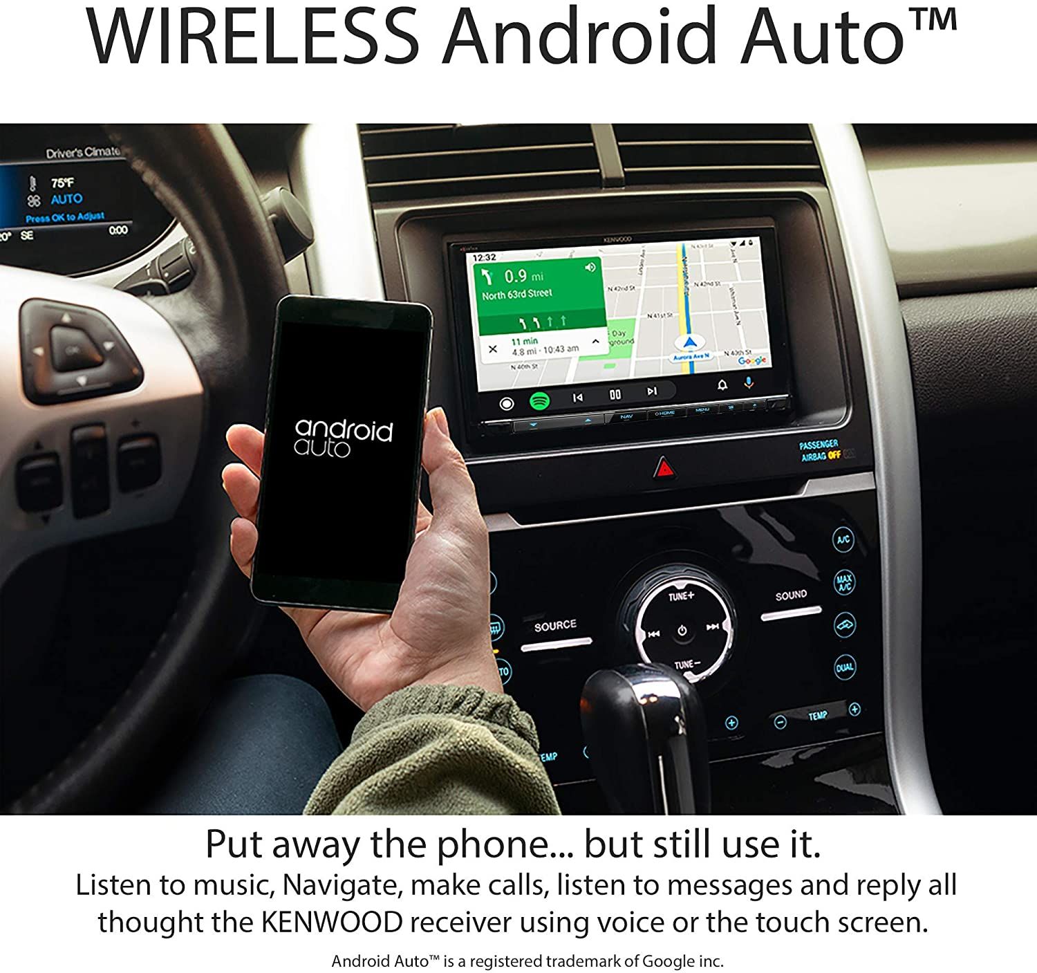 Kenwood Excelon DNX997XR android auto