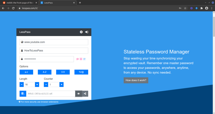 How to Use LessPass to Manage Your Passwords