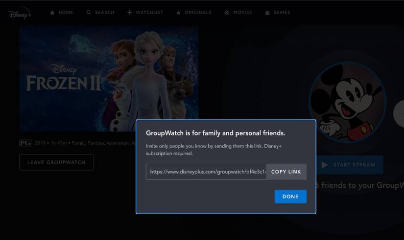 How to Host Disney+ Watch Parties Using GroupWatch