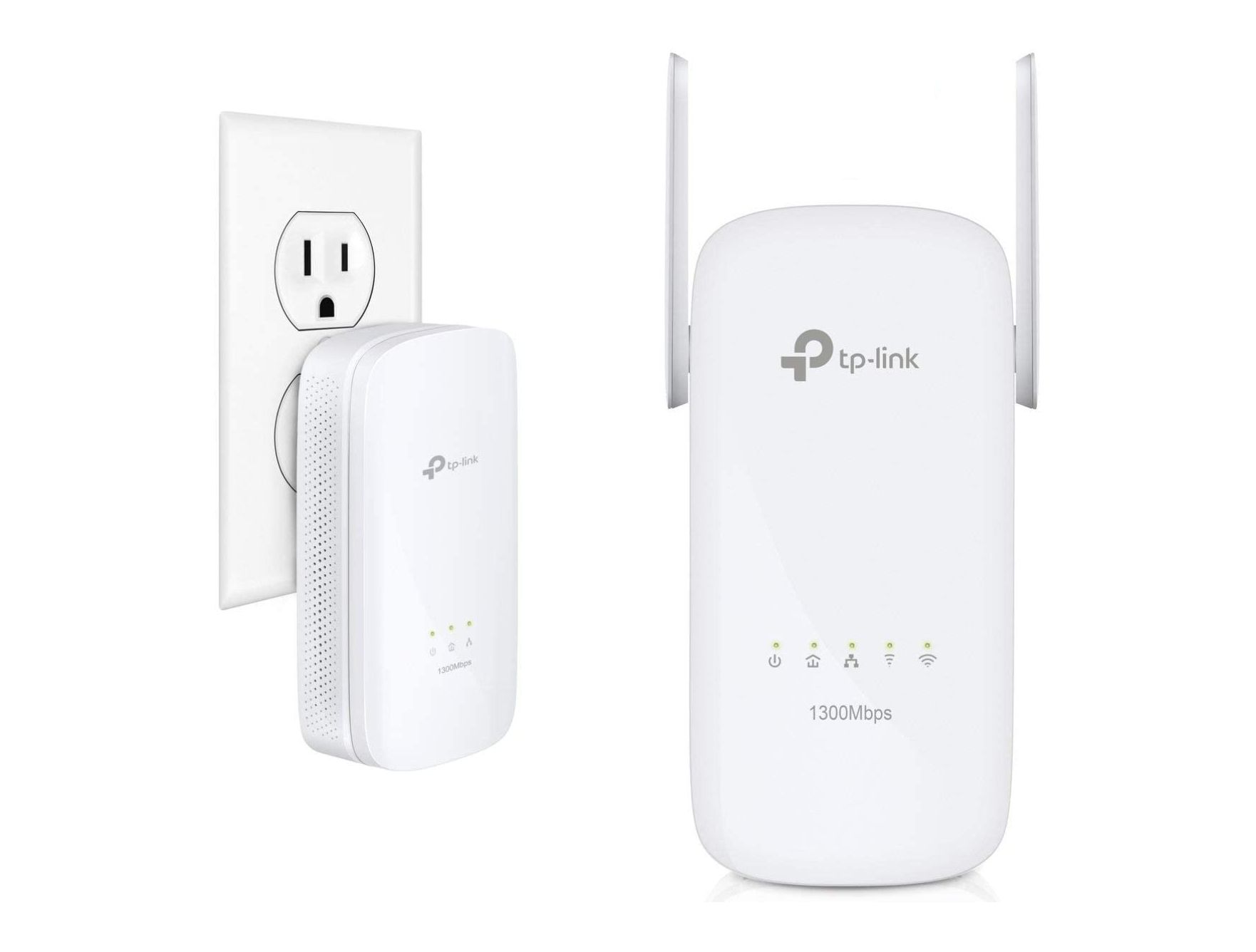 TP-Link TL-WPA8630 front with plug pair
