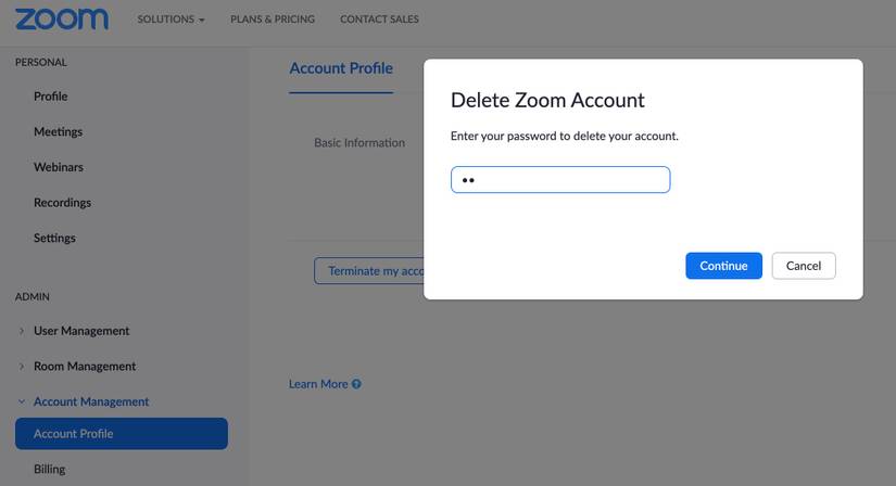 How to Delete Your Zoom Account