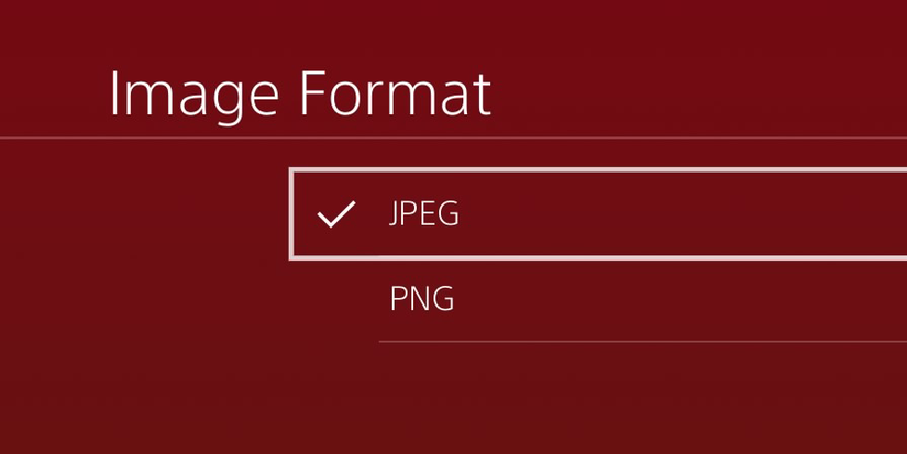Change the PS4 screenshot file format