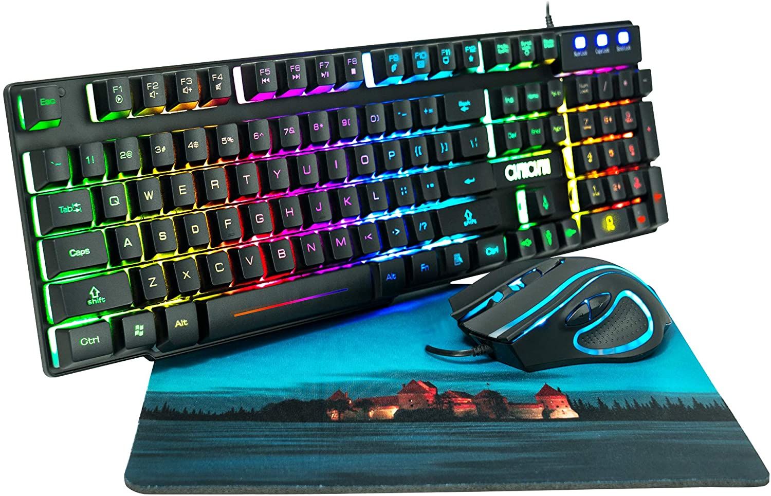 CONCHOW RGB Gaming Keyboard and Mouse Combo