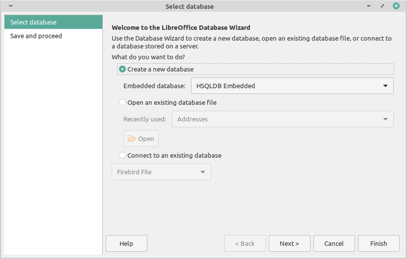 How to Set Up a New Database With LibreOffice Base