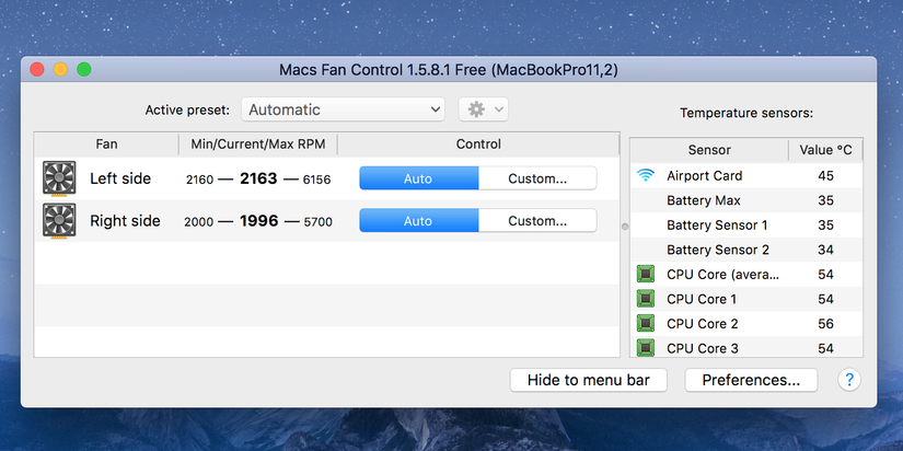 How to View CPU Temp and Fan Speeds on Mac