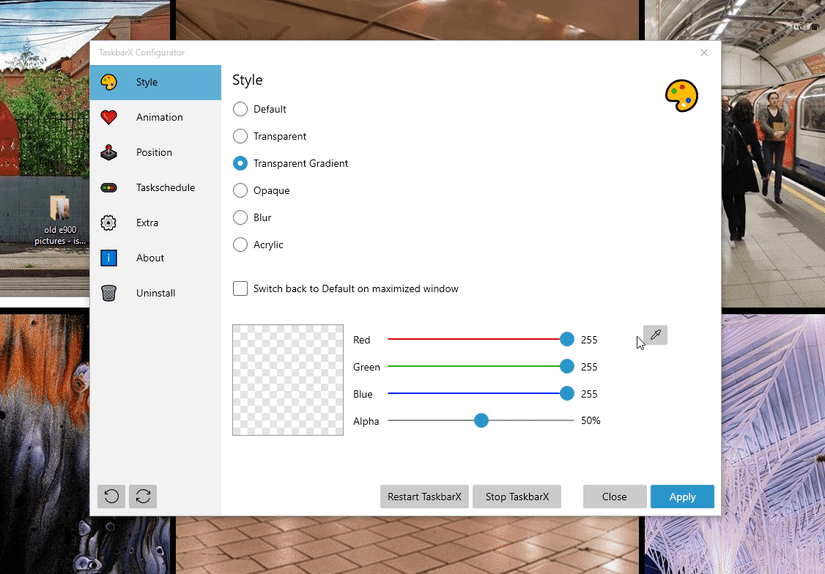 How to Customize Your Taskbar With TaskbarX