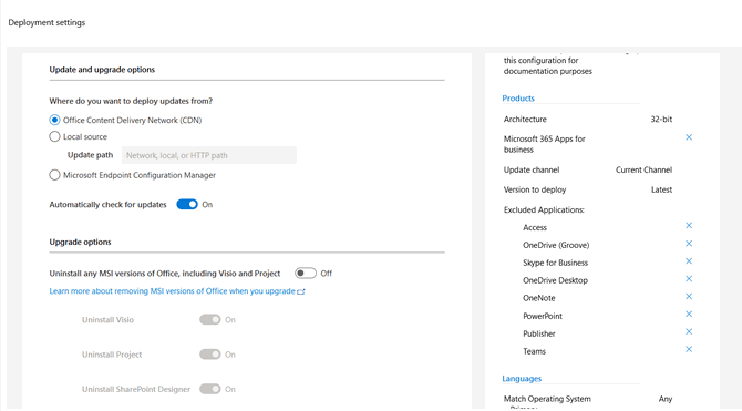 Customize Your Office Installation With the Office Deployment Tool