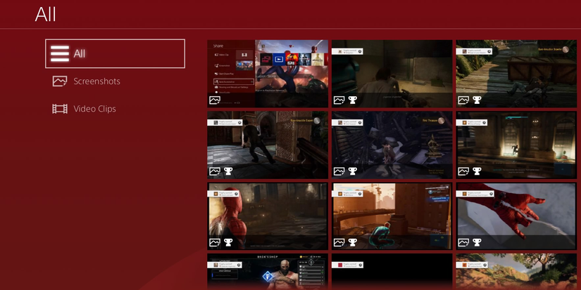 View saved PS4 screenshots