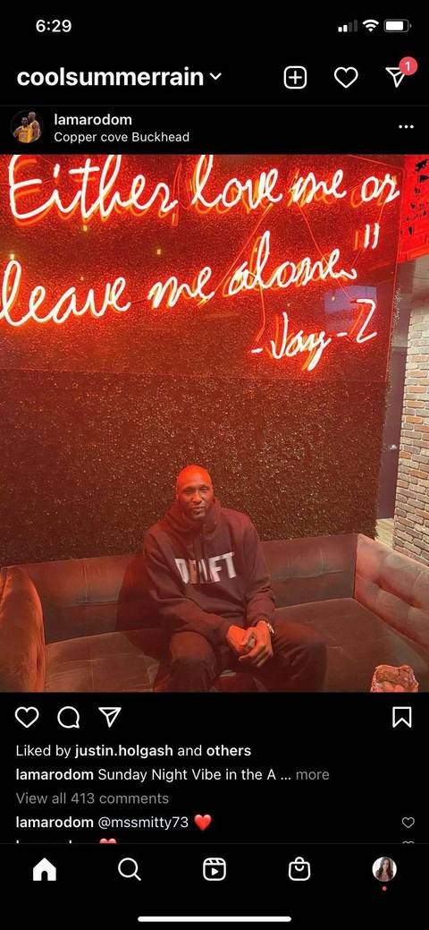 Screenshot of Instagram post