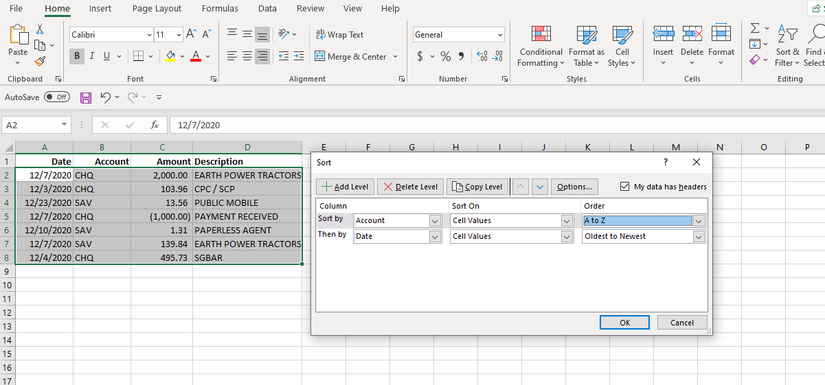 Sortby Function Excel Date How to Sort by Date in Excel