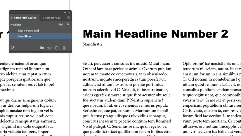 How to Use InDesign Paragraph and Character Styles