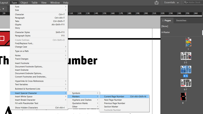 Page Number Examples Indesign How to Add Numbers in Adobe InDesign