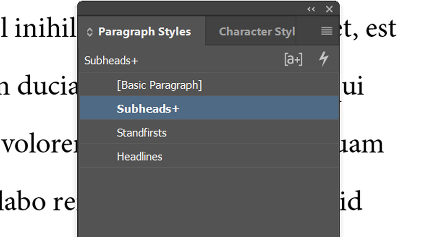 How to Use InDesign Paragraph and Character Styles