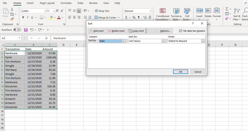Sortby Function Excel Date How to Sort by Date in Excel