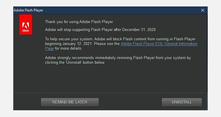 The End of an Era: Adobe Flash Player Support Ends Today