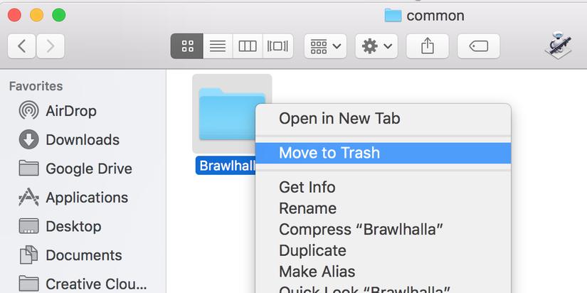 Delete Steam games without Steam on a Mac