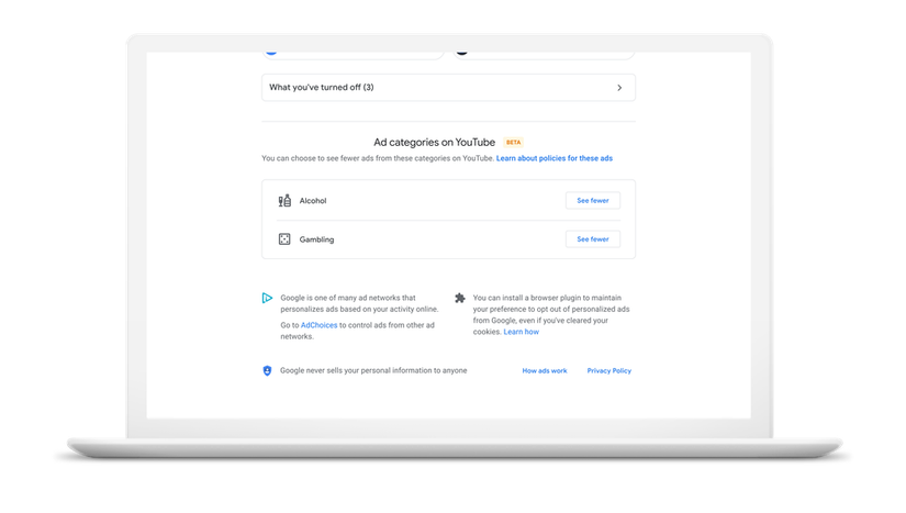 Google Now Lets Users Limit Ads About Alcohol and Gambling