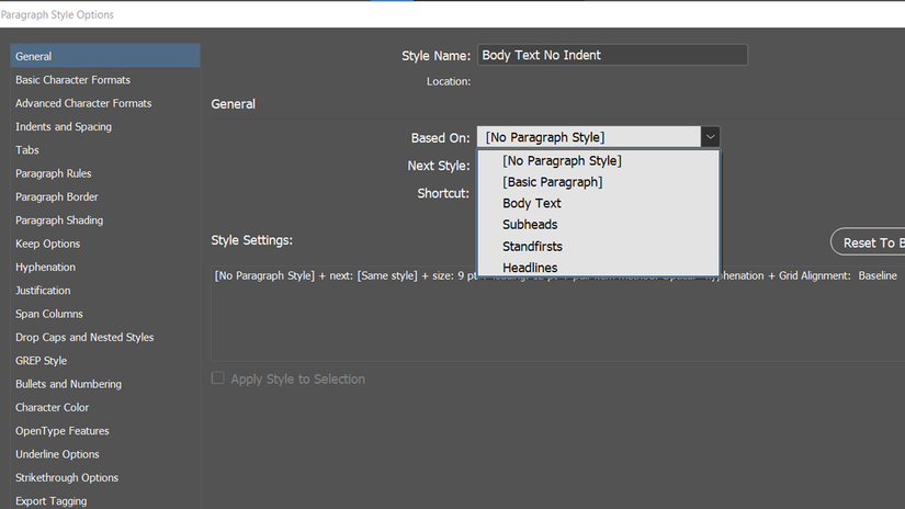 Next Style In Indesign How to Use InDesign Paragraph and Character Styles