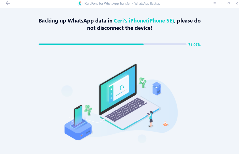 Icarefone for whatsapp transfer