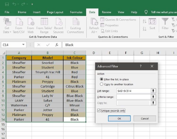 Excel reader