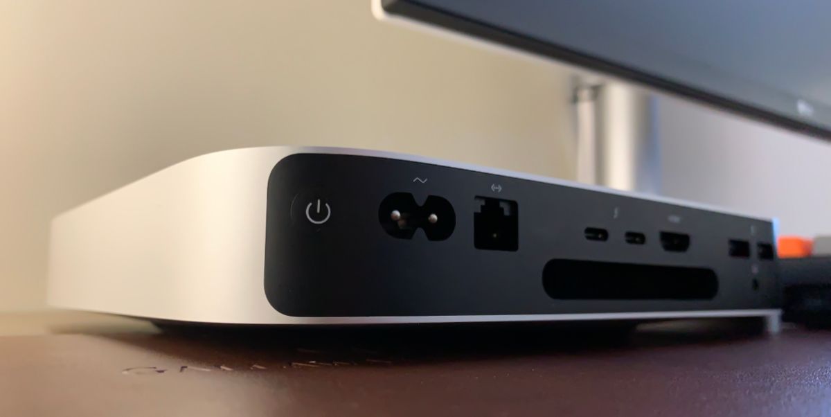 Corner Power Button Of Mac Mini