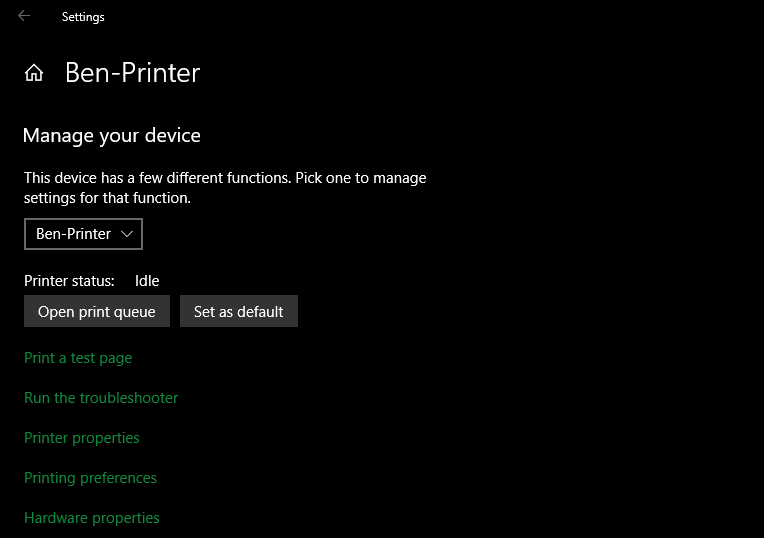 How to Set the Default Printer in Windows 10