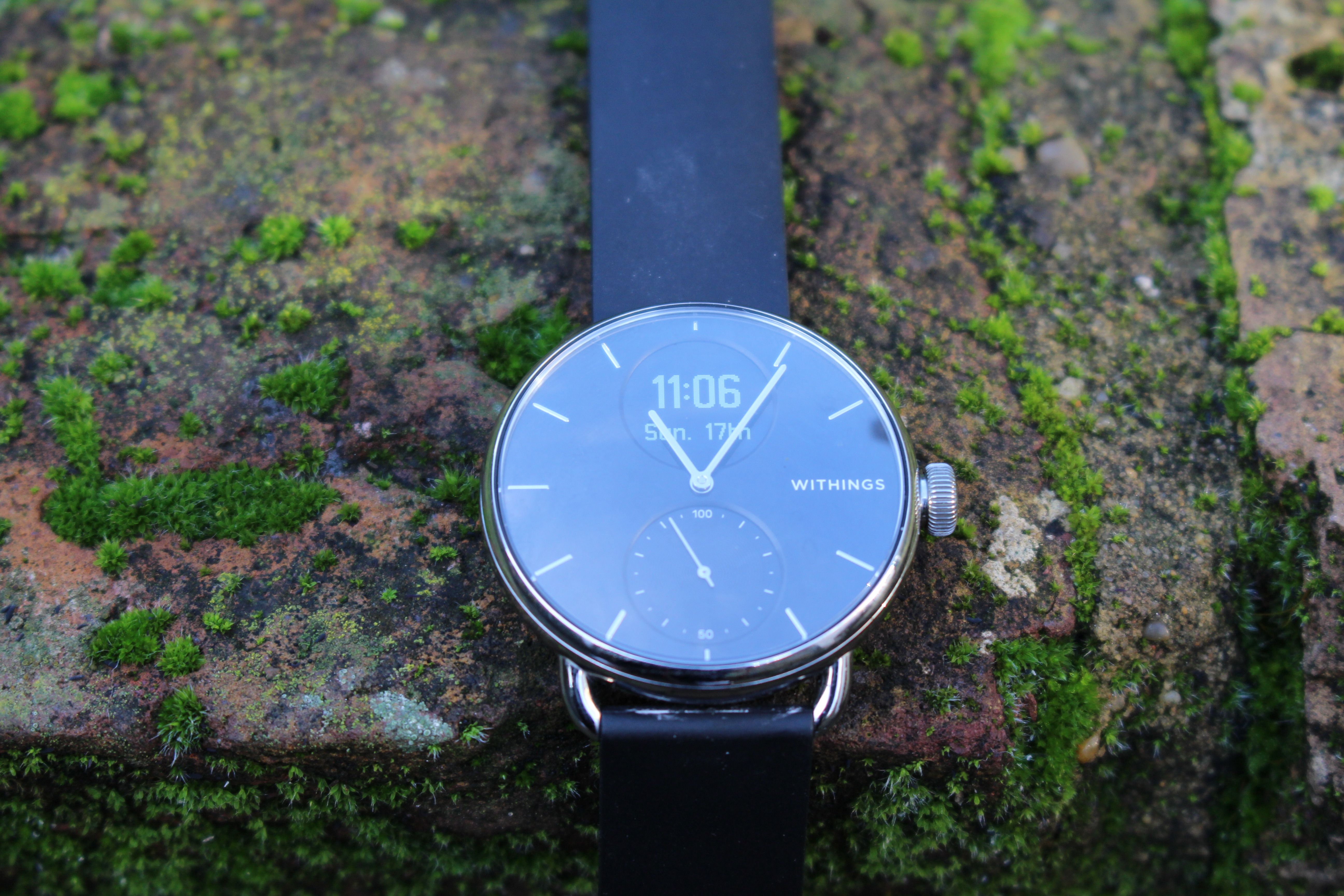 Withings ScanWatch on a wall